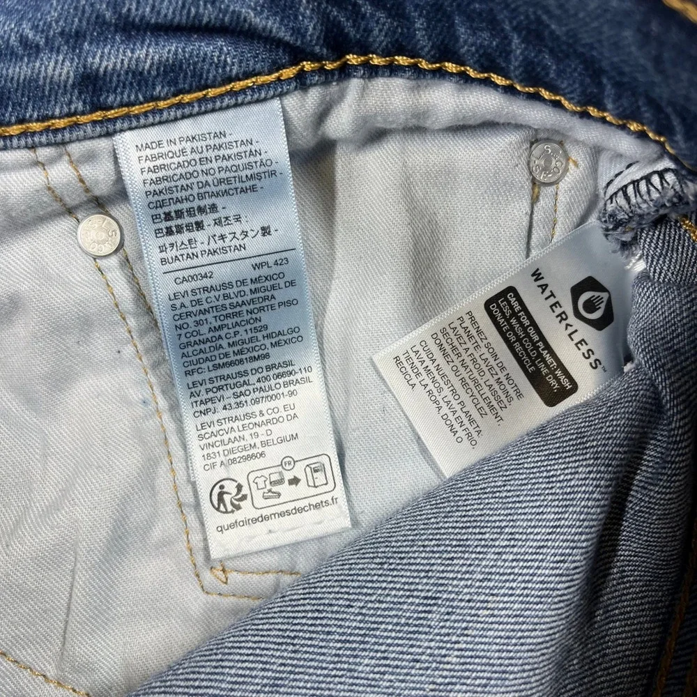 Levis 505 Regular Fit Straight Leg Jeans Medium Wash Blue Mens 36x32 00505-2958